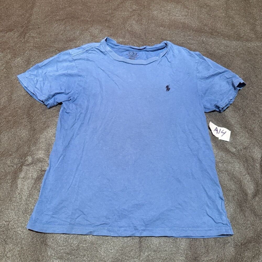 Polo Ralph Lauren Womens TShirt L Large 10/12 Blue Short Sleeve Tee Shirt